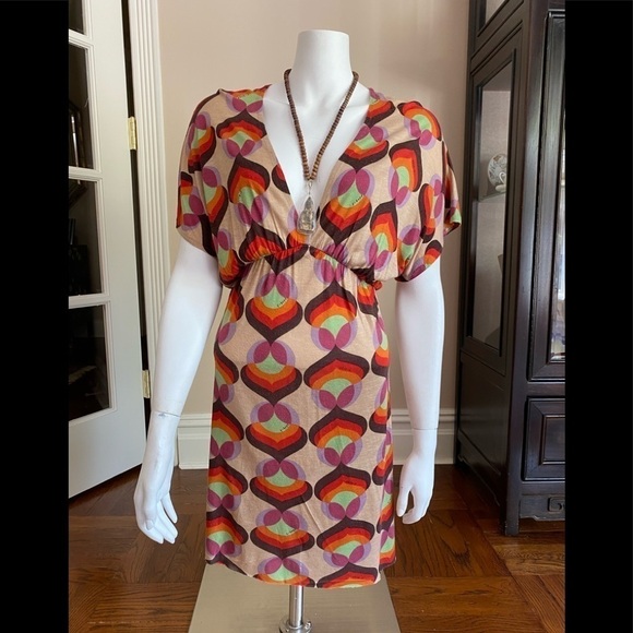 T-bags Los Angeles Deep V Tunic/Dress - Picture 1 of 4